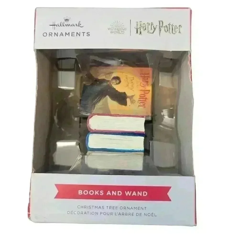 Hallmark Harry Potter Book & Wand Christmas Ornament NEW - Picture 4 of 7